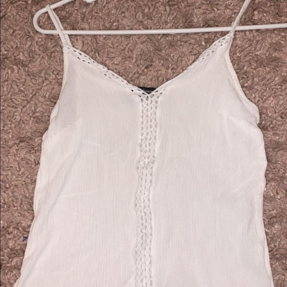 white tank crop top